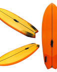 PostMod 'Pulled' | Twin/Quad Fish | Orange Resin Tint