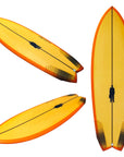 PostMod 'Pulled' | Twin/Quad Fish | Orange Resin Tint