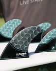 Rasta Quad Honeycomb Quad Fins by Futures