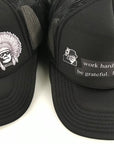 'Work Hard, Stay Humble, Be Grateful, Bless Others' Trucker Hats