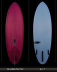 Bullet Single Fin | Magenta Purple resin tint