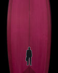 Bullet Single Fin | Magenta Red resin tint