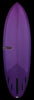 Bullet Single Fin | Rich Purple resin tint