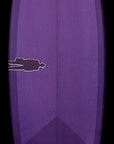 Bullet Single Fin | Rich Purple resin tint
