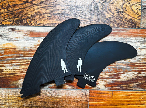 Powerbroker Med-Large FCS2 compatible  Proctor Fiberglass Tri Fins NVS