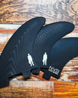 Powerbroker Med-Large FCS2 compatible  Proctor Fiberglass Tri Fins NVS