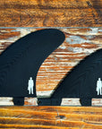 'Toothy' 2+1 Tri | A true “split the difference” Fin | NVS FCS2 compatible