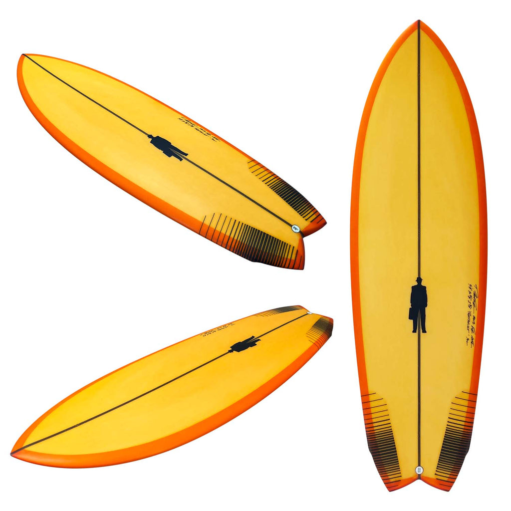 PostMod 'Pulled' | Twin/Quad Fish | Orange Resin Tint