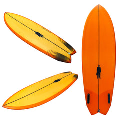 PostMod 'Pulled' | Twin/Quad Fish | Orange Resin Tint