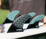 Rasta Quad Honeycomb Quad Fins by Futures