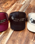 'Work Hard, Stay Humble, Be Grateful, Bless Others' Trucker Hats