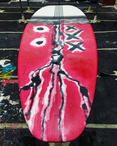Apex | Pink & Black resin art creative