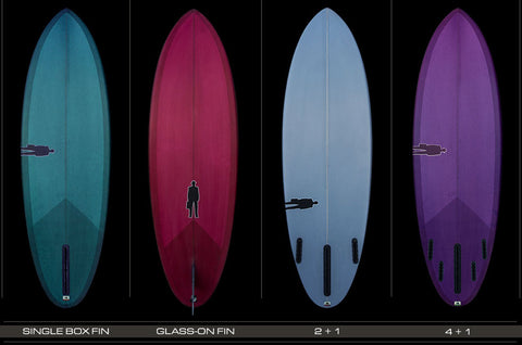 Stock Quick Bullet Single Fin | Magenta Purple resin tint