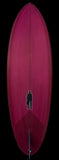 Bullet Single Fin | Magenta Red resin tint