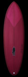 Bullet Single Fin | Magenta Red resin tint