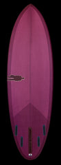 Bullet Single Fin | Magenta Purple resin tint
