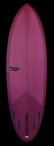 Stock Quick Bullet Single Fin | Magenta Purple resin tint