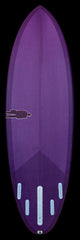 Bullet Single Fin | Rich Purple resin tint