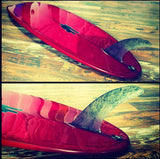 Bullet Single Fin | Magenta Red resin tint