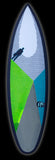 Monsta | Carbon Footprint Titanium II tri lemon/lime, grey, aqua