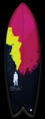 PostMod Jet | Twin/Quad Fish | 'Brainstorm' resin art