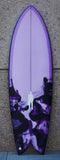 PostMod Jet | Twin/Quad Fish | Pale Purple, Rich Plum & Black swirl