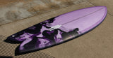 PostMod Jet | Twin/Quad Fish | Pale Purple, Rich Plum & Black swirl