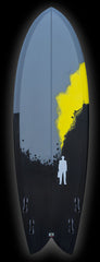PostMod Jet | Twin/Quad Fish | 'Brainstorm' resin art