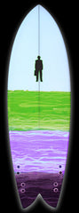 PostModern RetroActive Twinny/Quad | Greens & Purples Resin Stripes