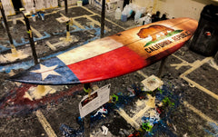 TexCali Maps Custom Decorative Surfboard