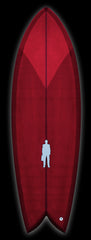 PostModern RetroActive Twinny/Quad | Crimson Red resin tint