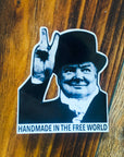 Proctor 'Handmade in the Free World' Sticker